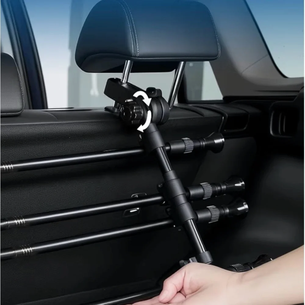 Adjustable Black Vehicle Pet Barrier - Secure Dog Cargo Partition